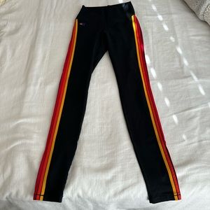 Aviator Nation Leggings - rainbow stripe